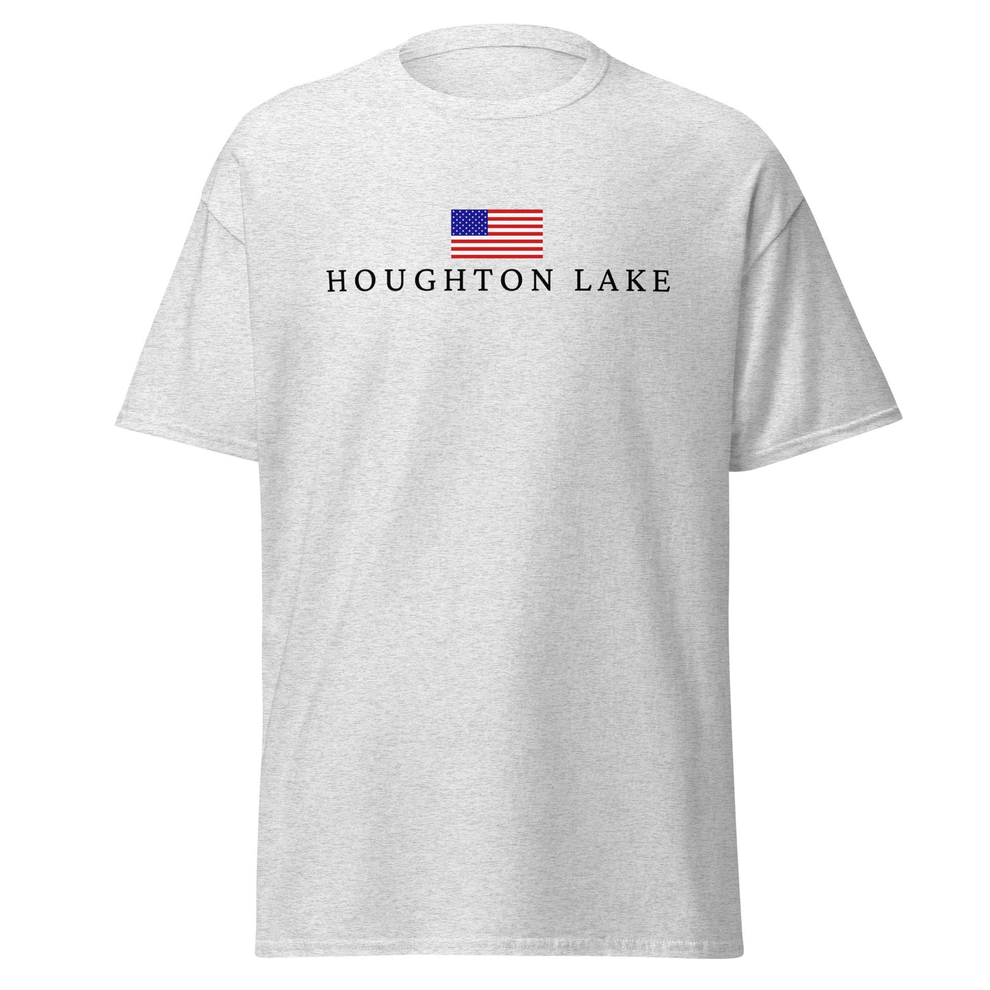 Houghton Lake American Flag Tee