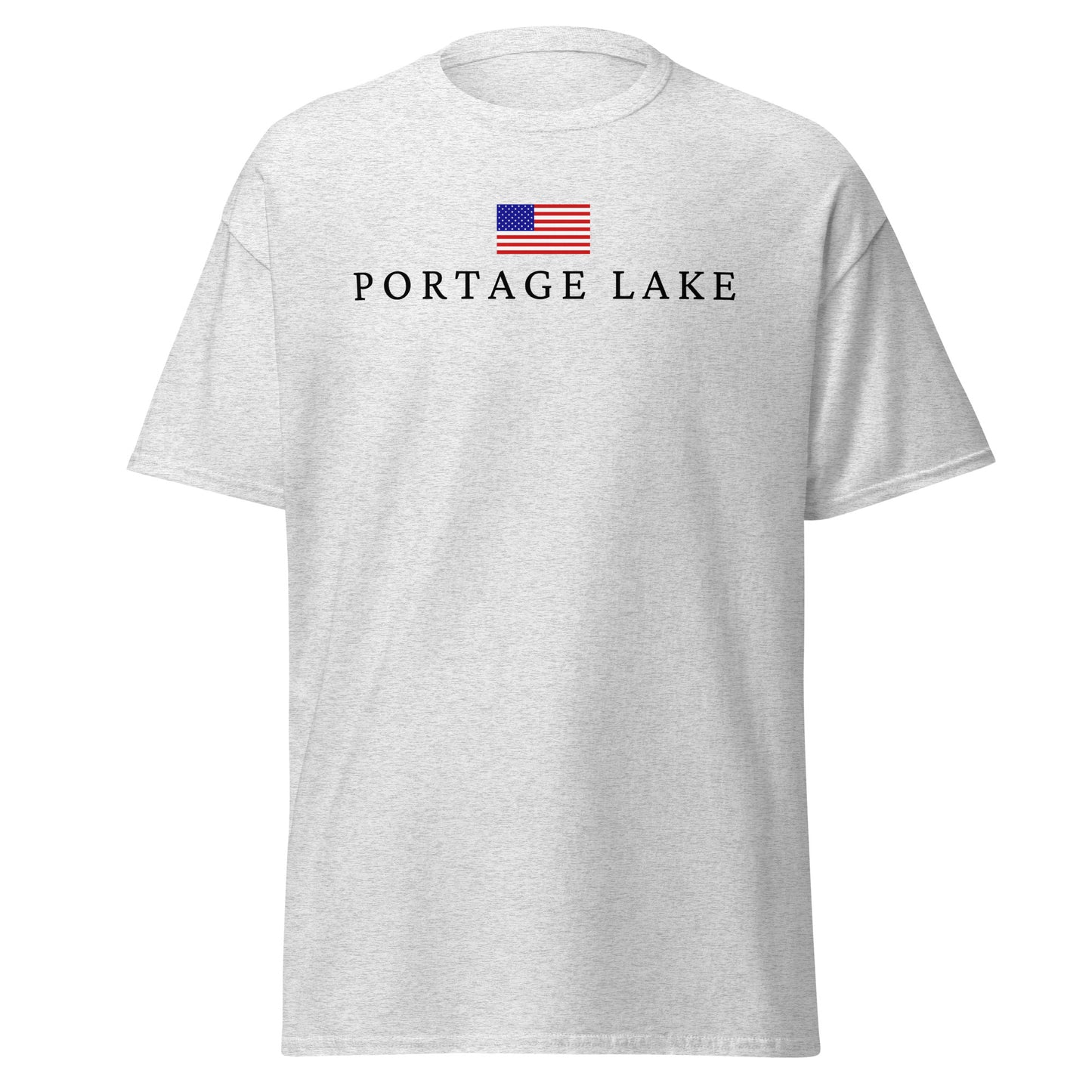 Portage Lake American Flag Tee