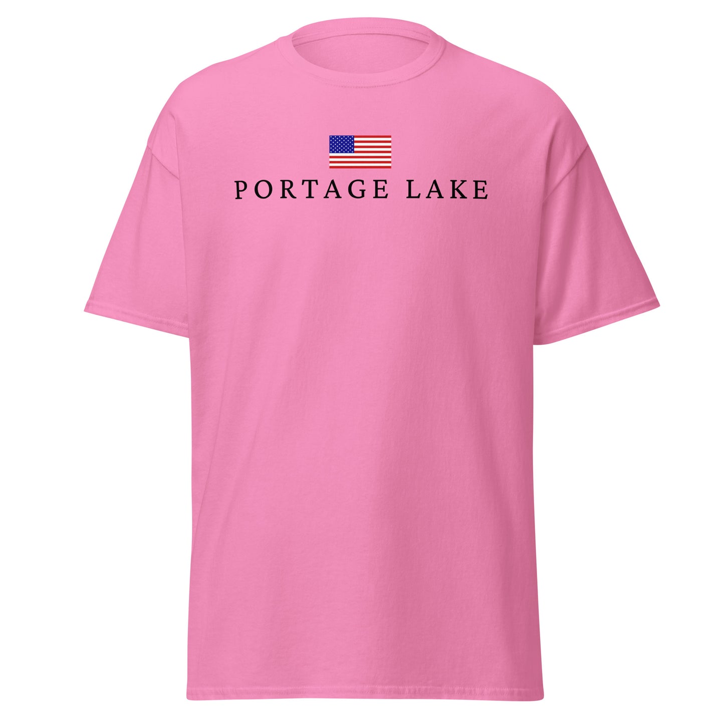 Portage Lake American Flag Tee