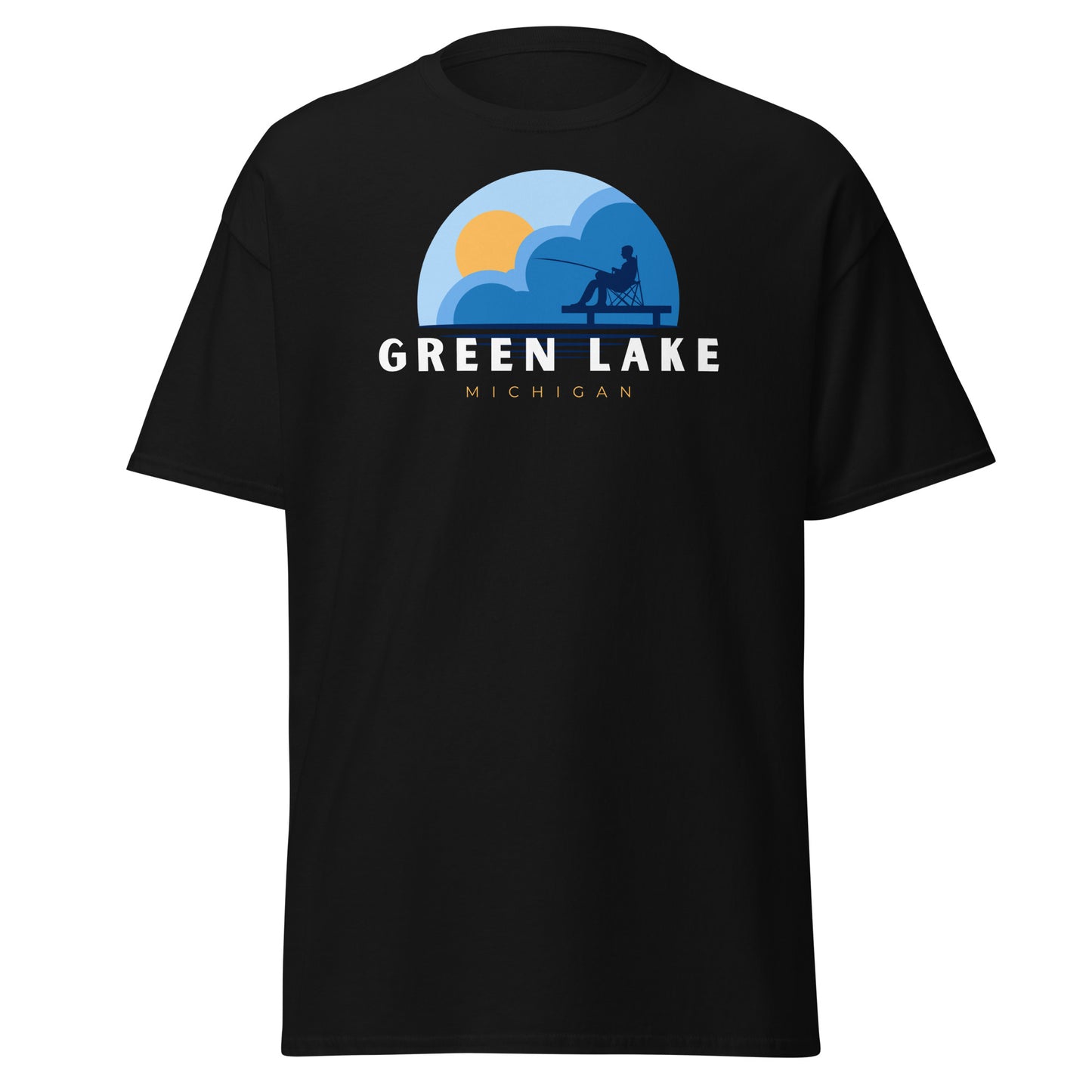 Green Lake Dock Fishing Tee