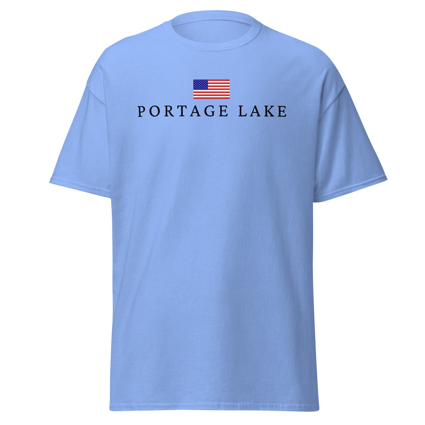 Portage Lake American Flag Tee