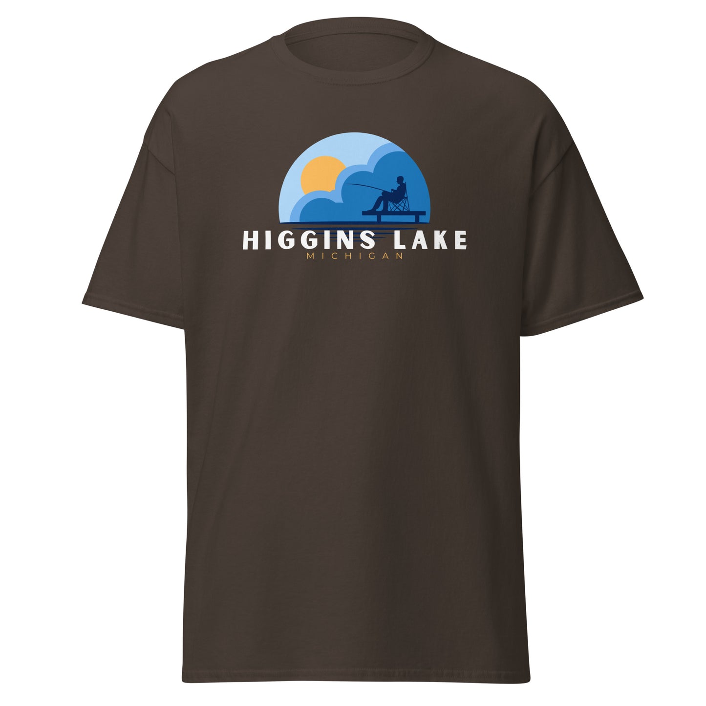 Higgins Lake Dock Fishing Tee