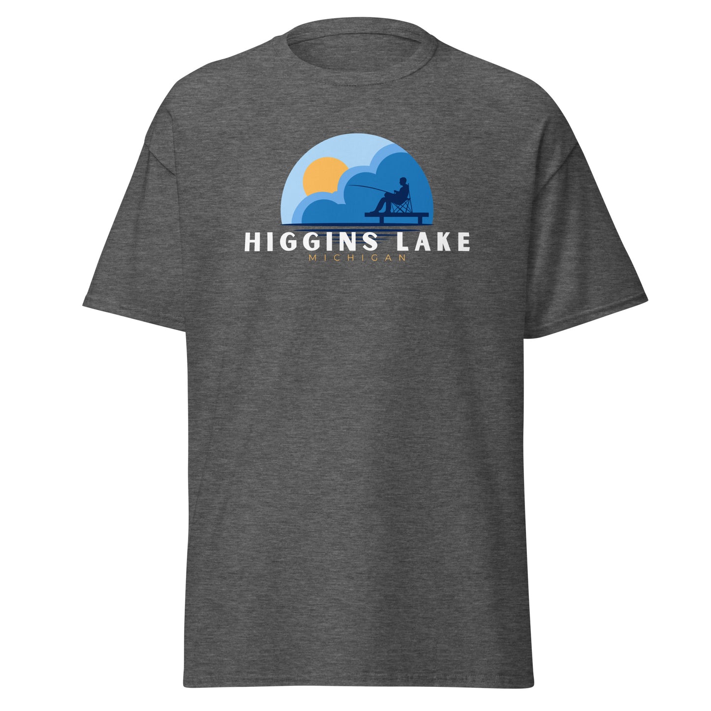 Higgins Lake Dock Fishing Tee