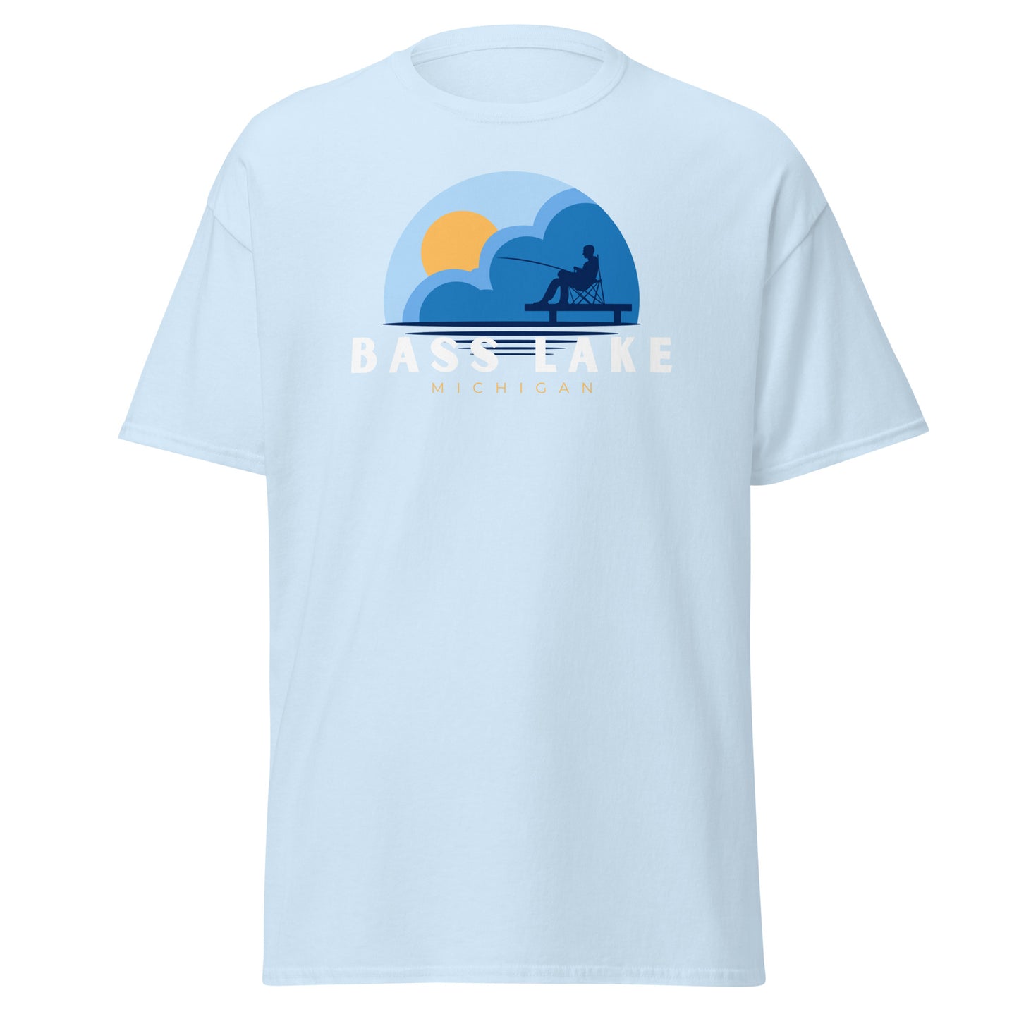 Bass Lake Dock Fishing Tee