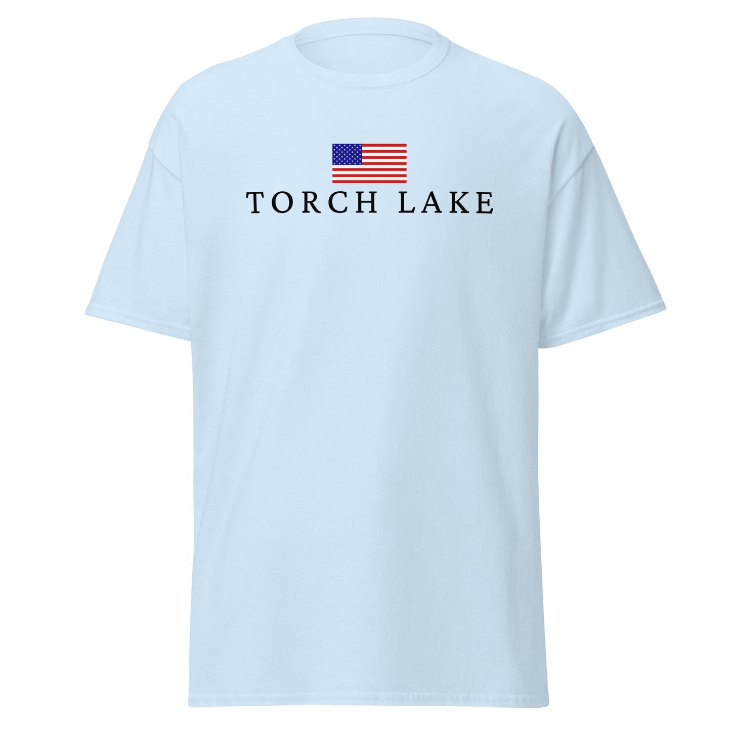 Torch Lake American Flag Tee