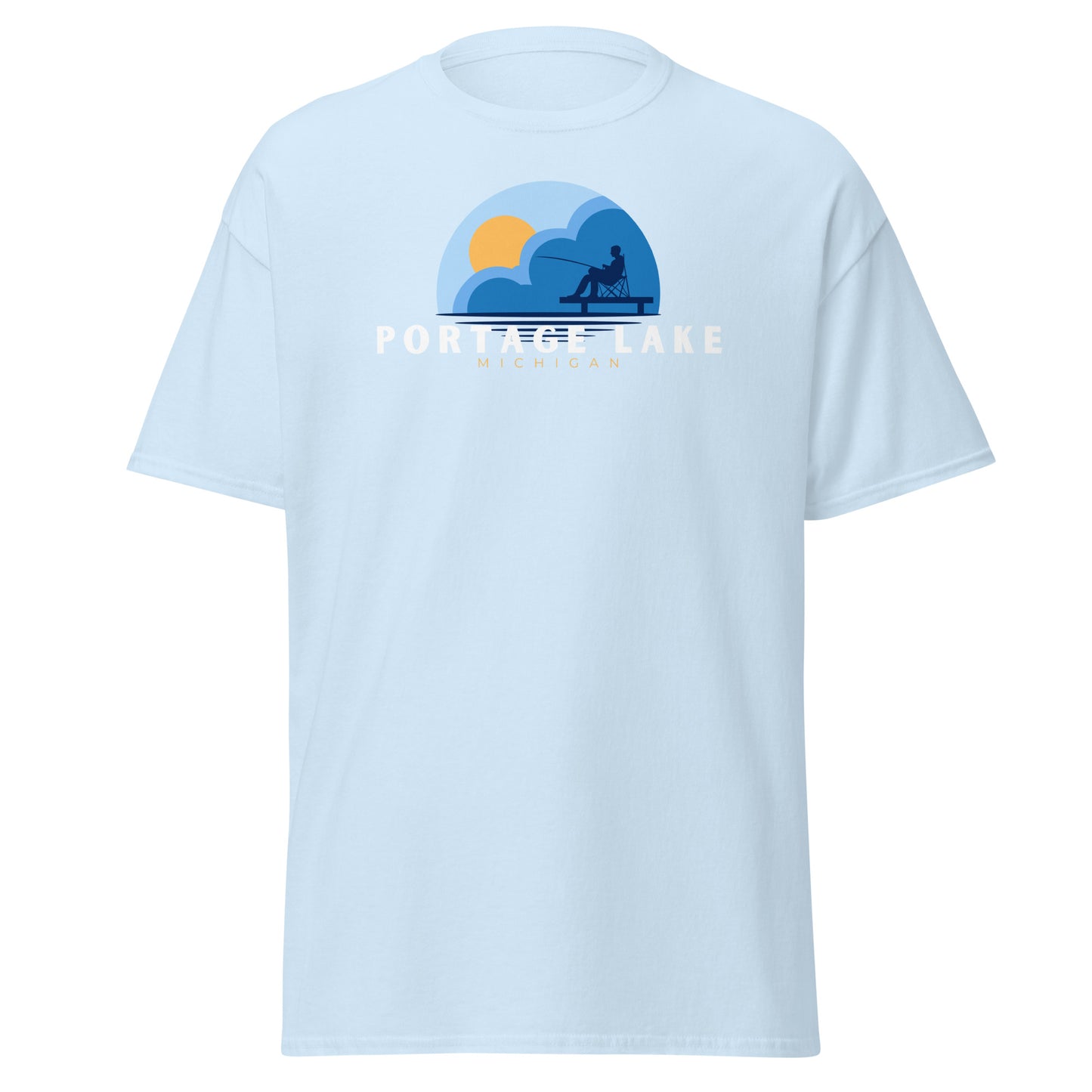 Portage Lake Dock Fishing Tee