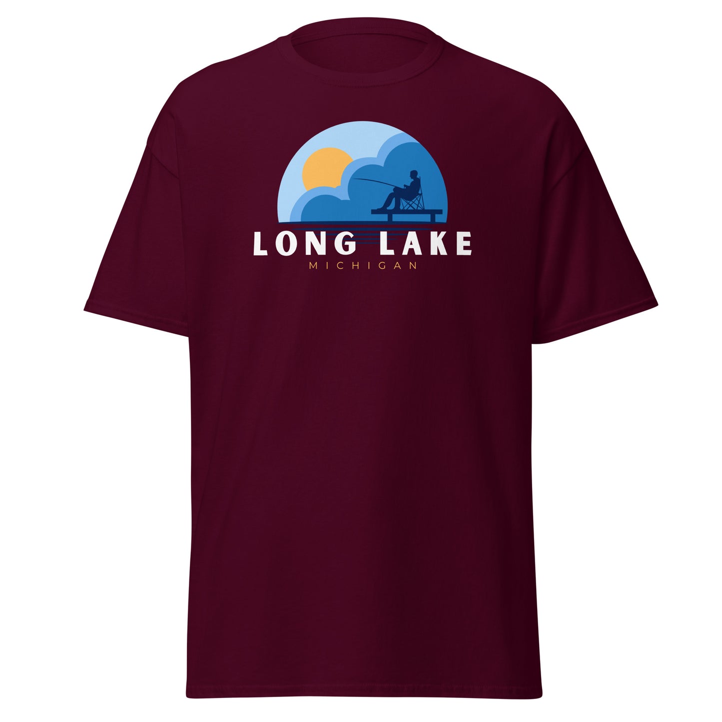 Long Lake Dock Fishing Tee