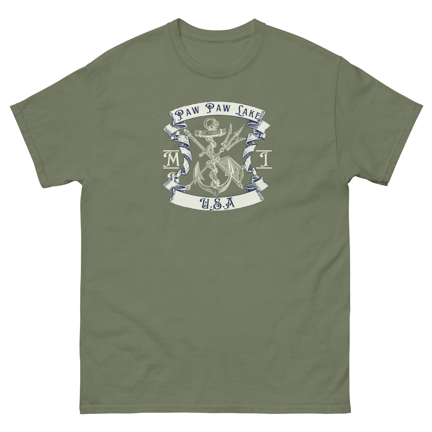 Paw Paw Lake Vintage Anchor Tee