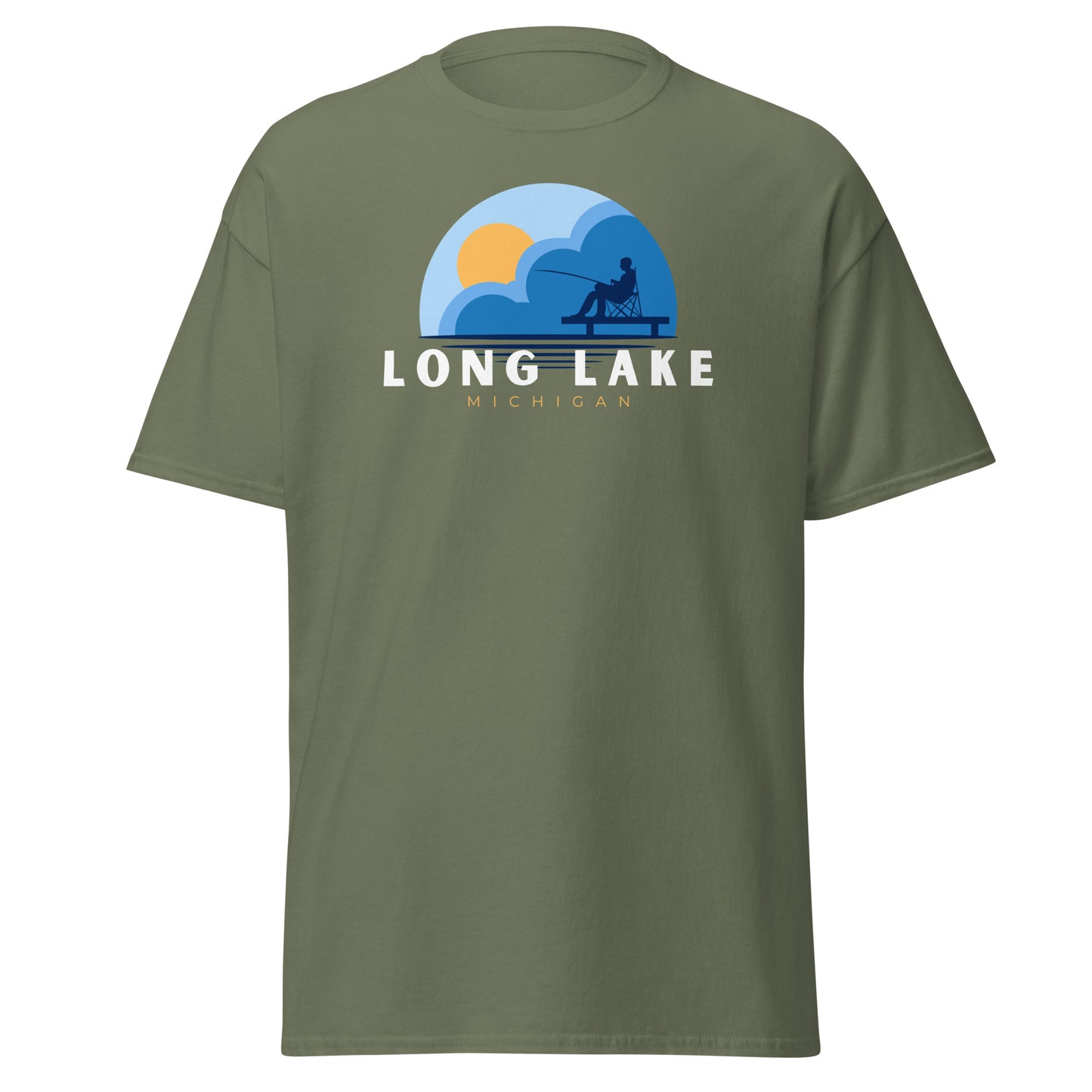 Long Lake Dock Fishing Tee