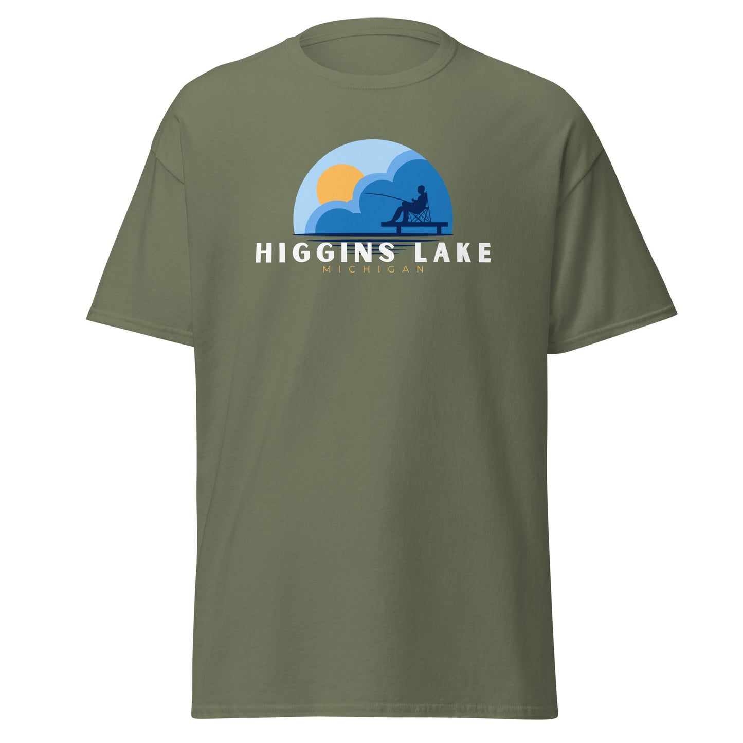 Higgins Lake Dock Fishing Tee