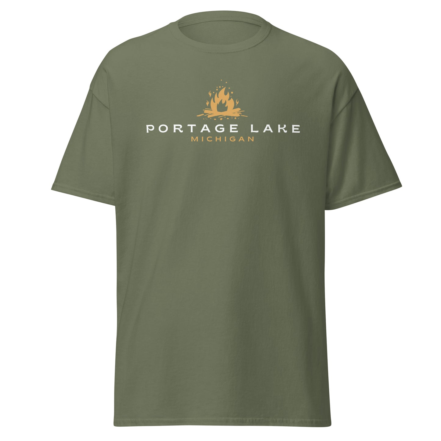 Portage Lake Campfire Tee