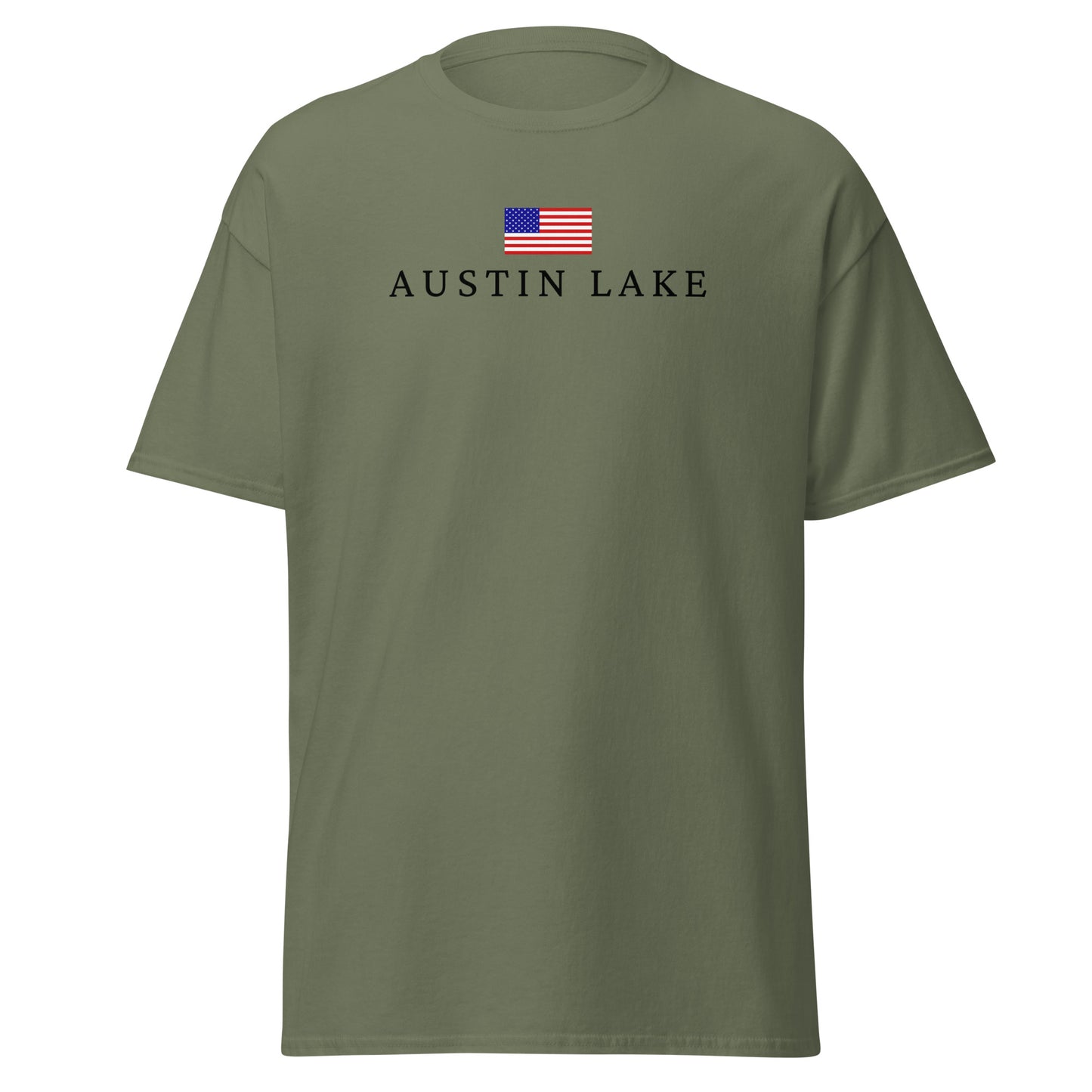 Austin Lake American Flag Tee