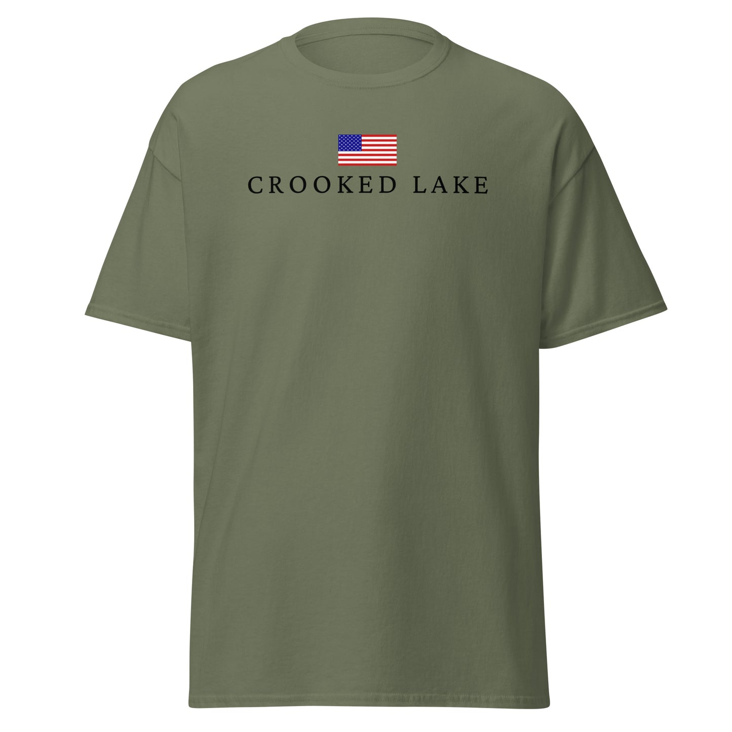 Crooked Lake American Flag Tee