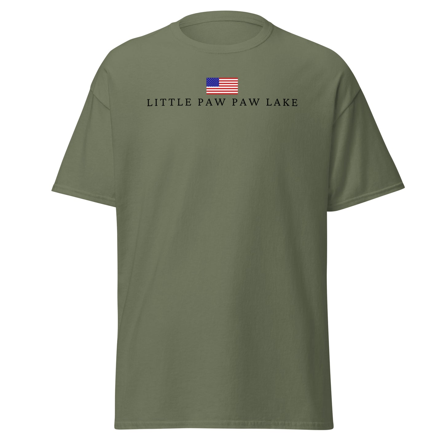 Little Paw Paw Lake American Flag Tee