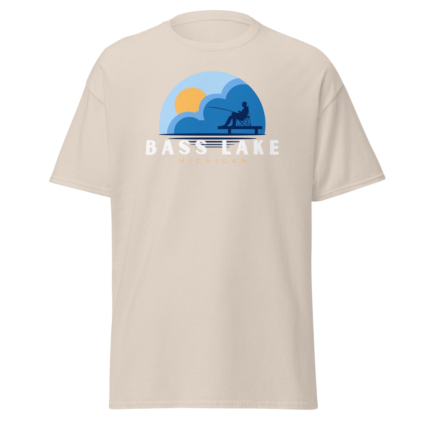 Bass Lake Dock Fishing Tee