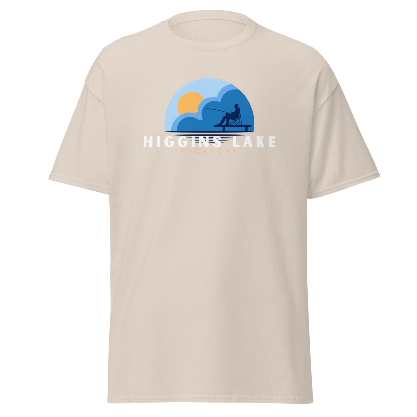 Higgins Lake Dock Fishing Tee