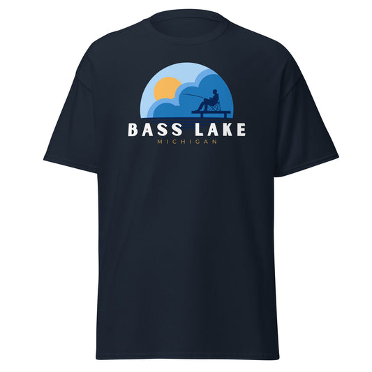 Bass Lake Dock Fishing Tee