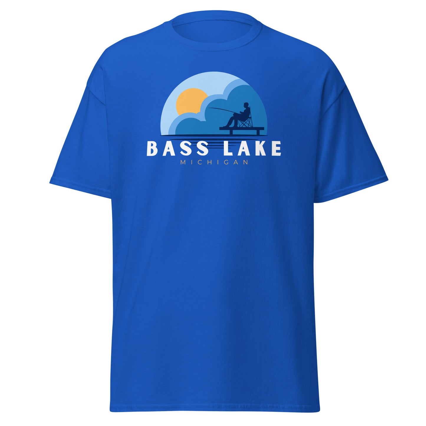 Bass Lake Dock Fishing Tee