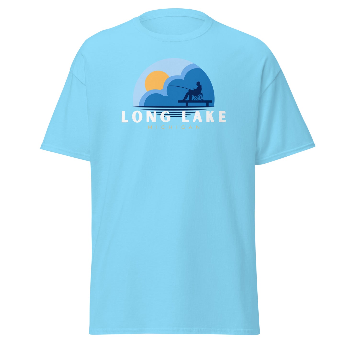 Long Lake Dock Fishing Tee