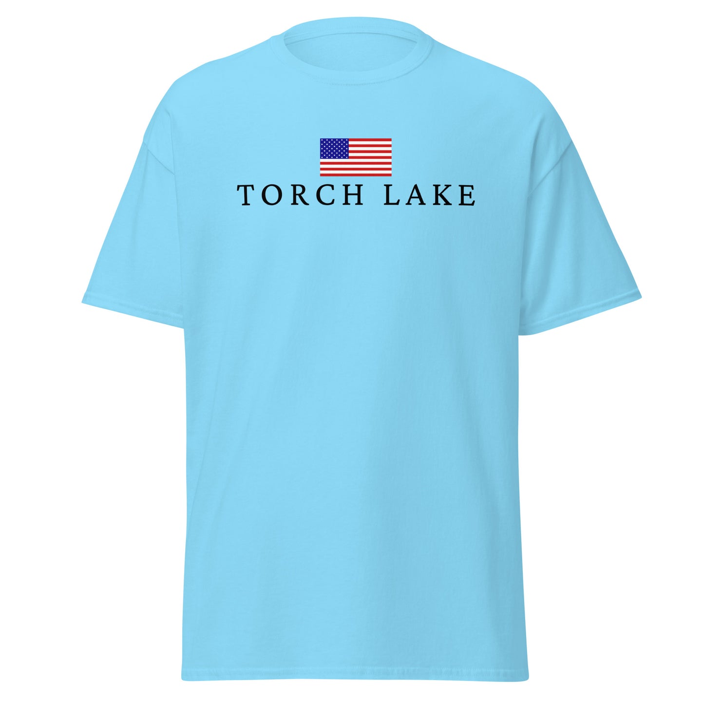 Torch Lake American Flag Tee