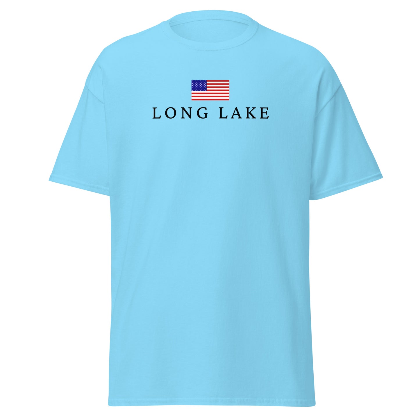 Long Lake American Flag Tee