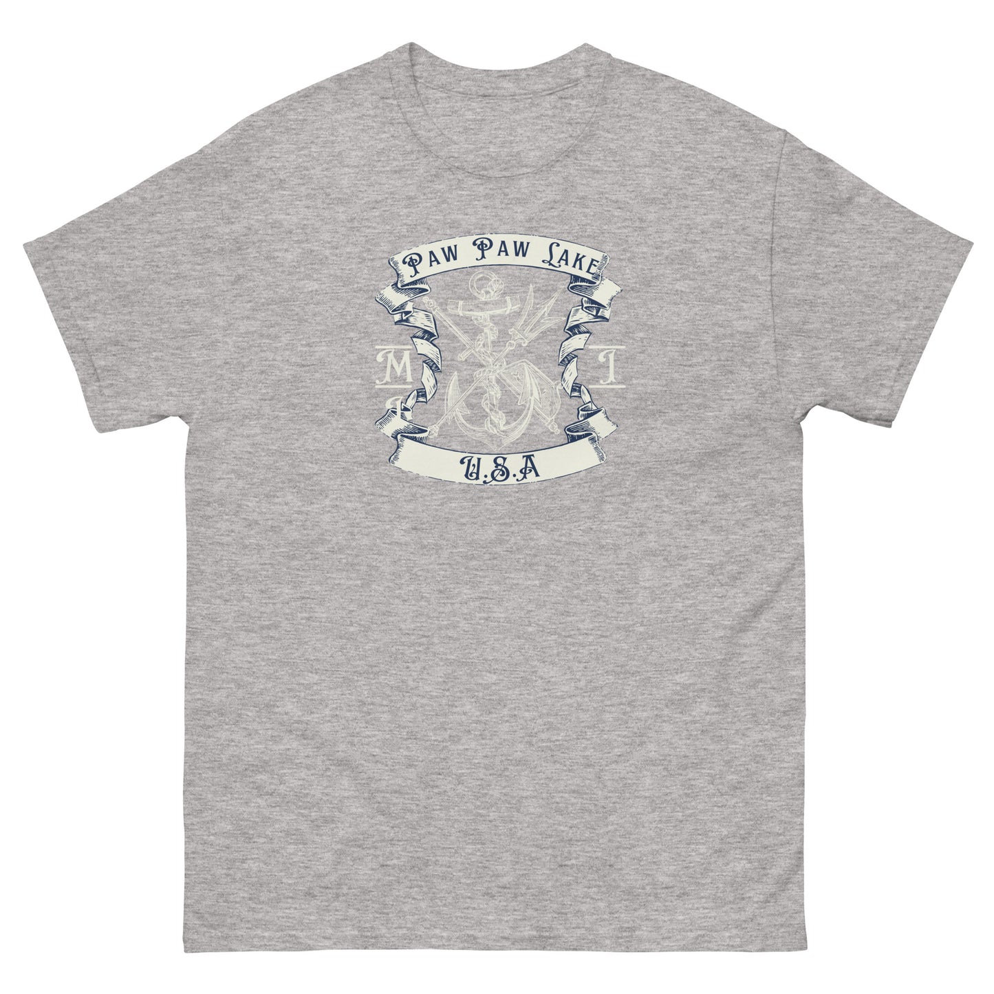 Paw Paw Lake Vintage Anchor Tee