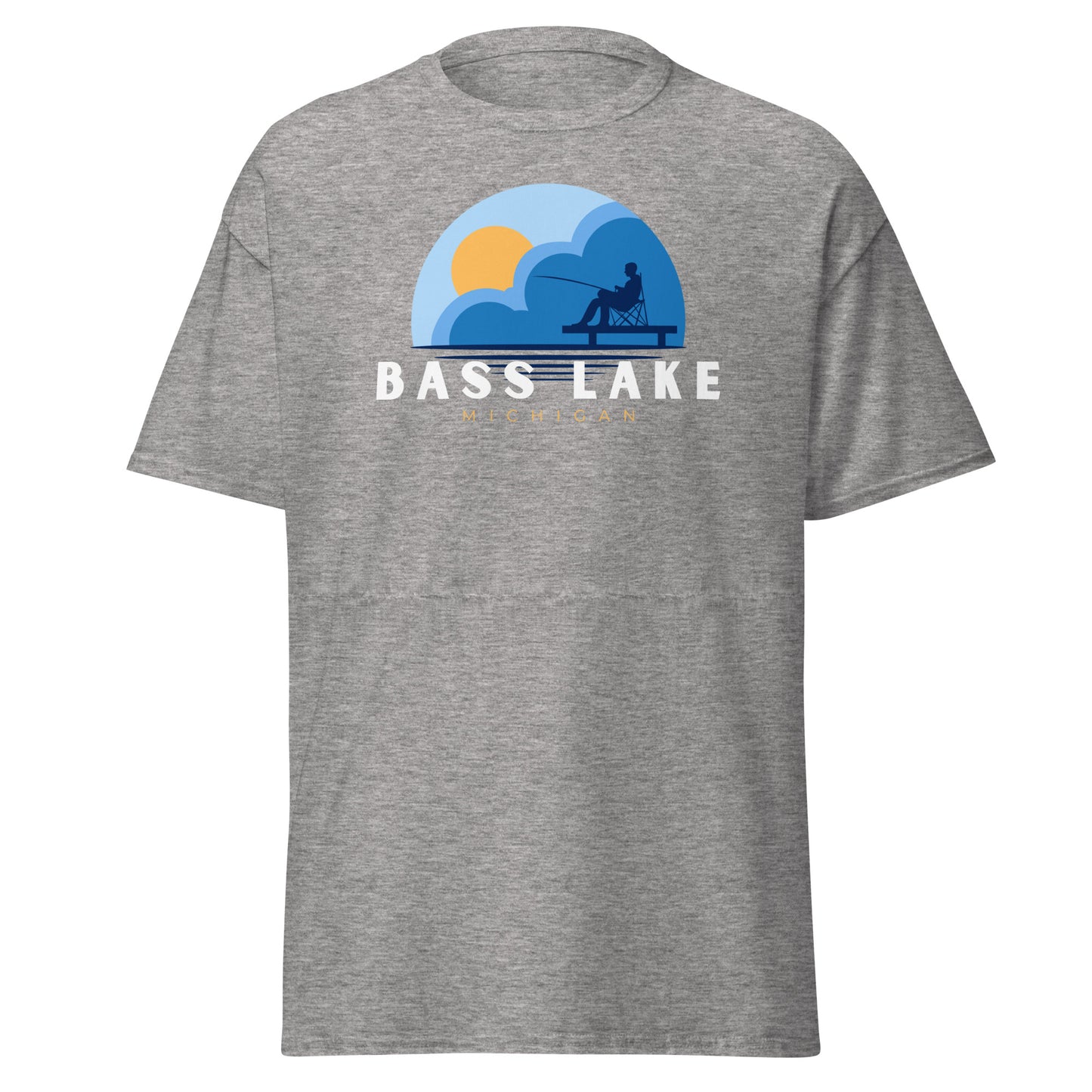 Bass Lake Dock Fishing Tee