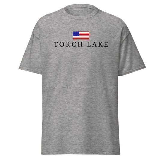 Torch Lake American Flag Tee