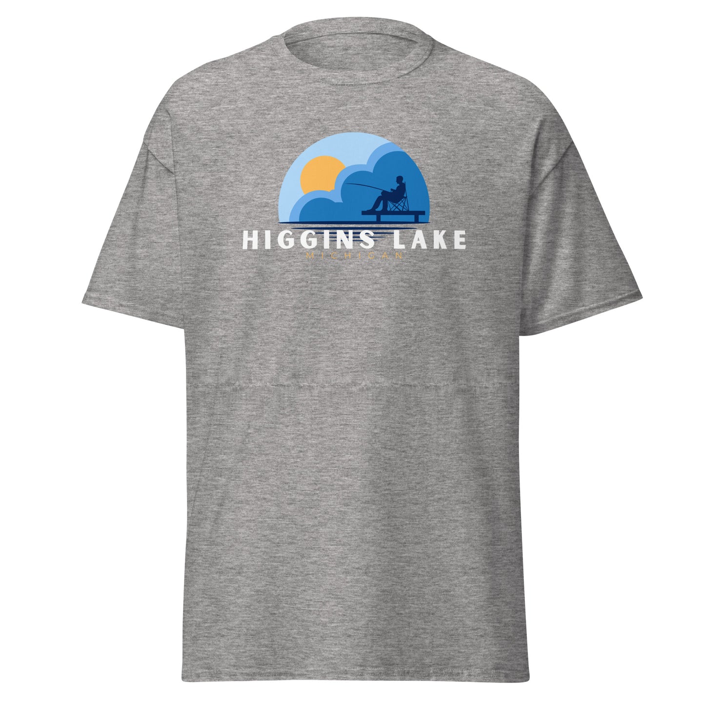 Higgins Lake Dock Fishing Tee