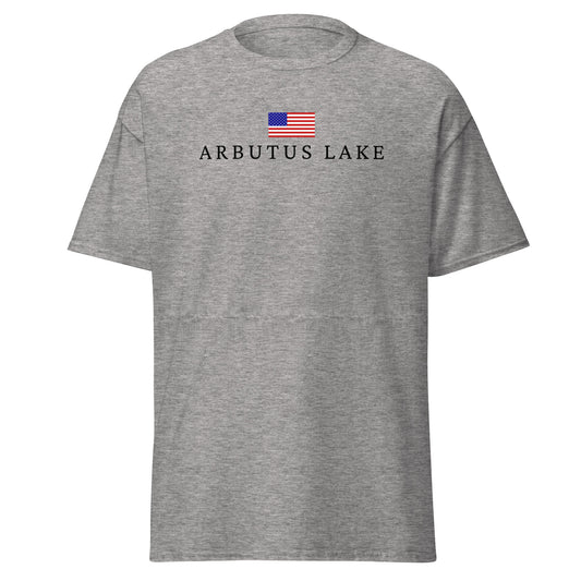 Arbutus Lake American Flag Tee