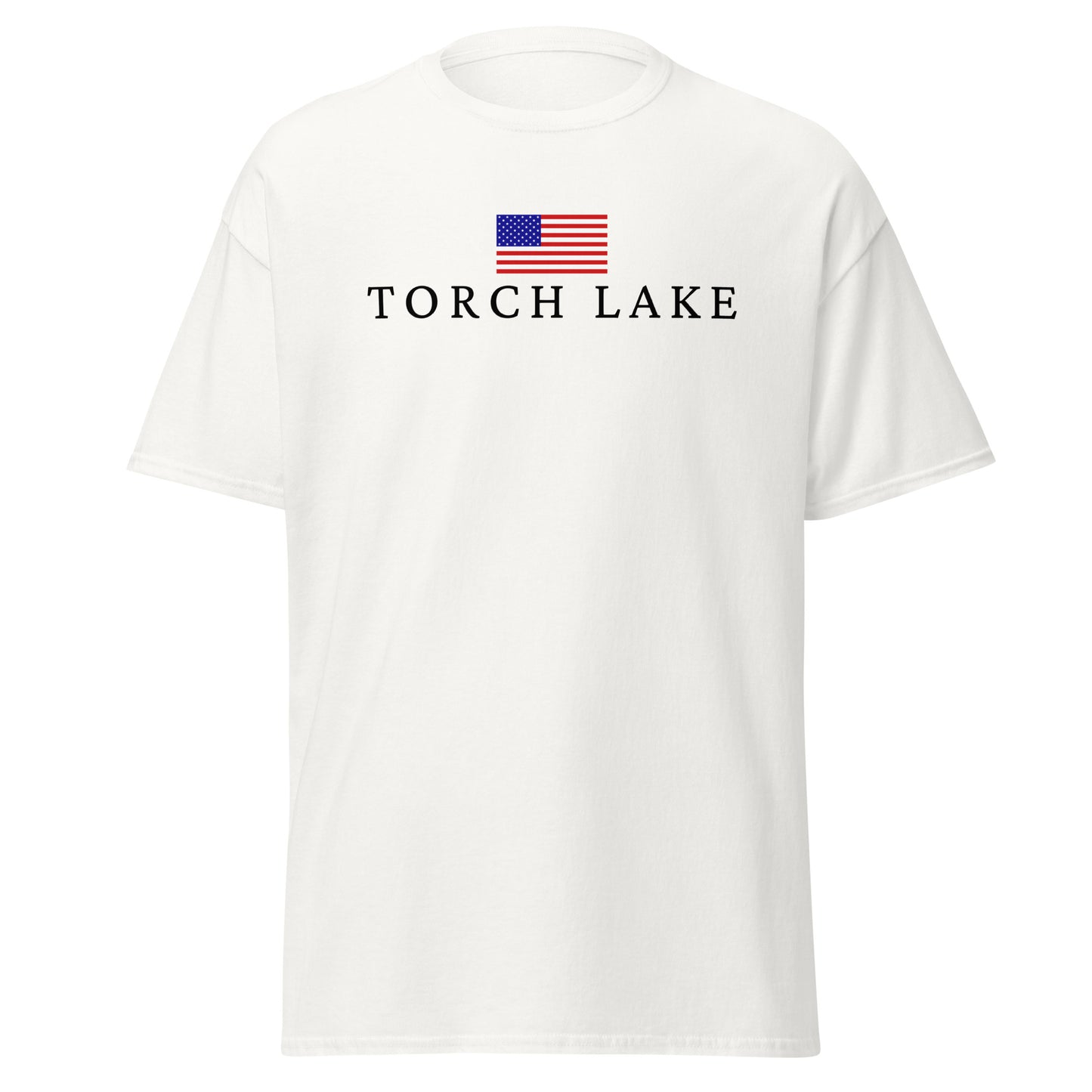 Torch Lake American Flag Tee