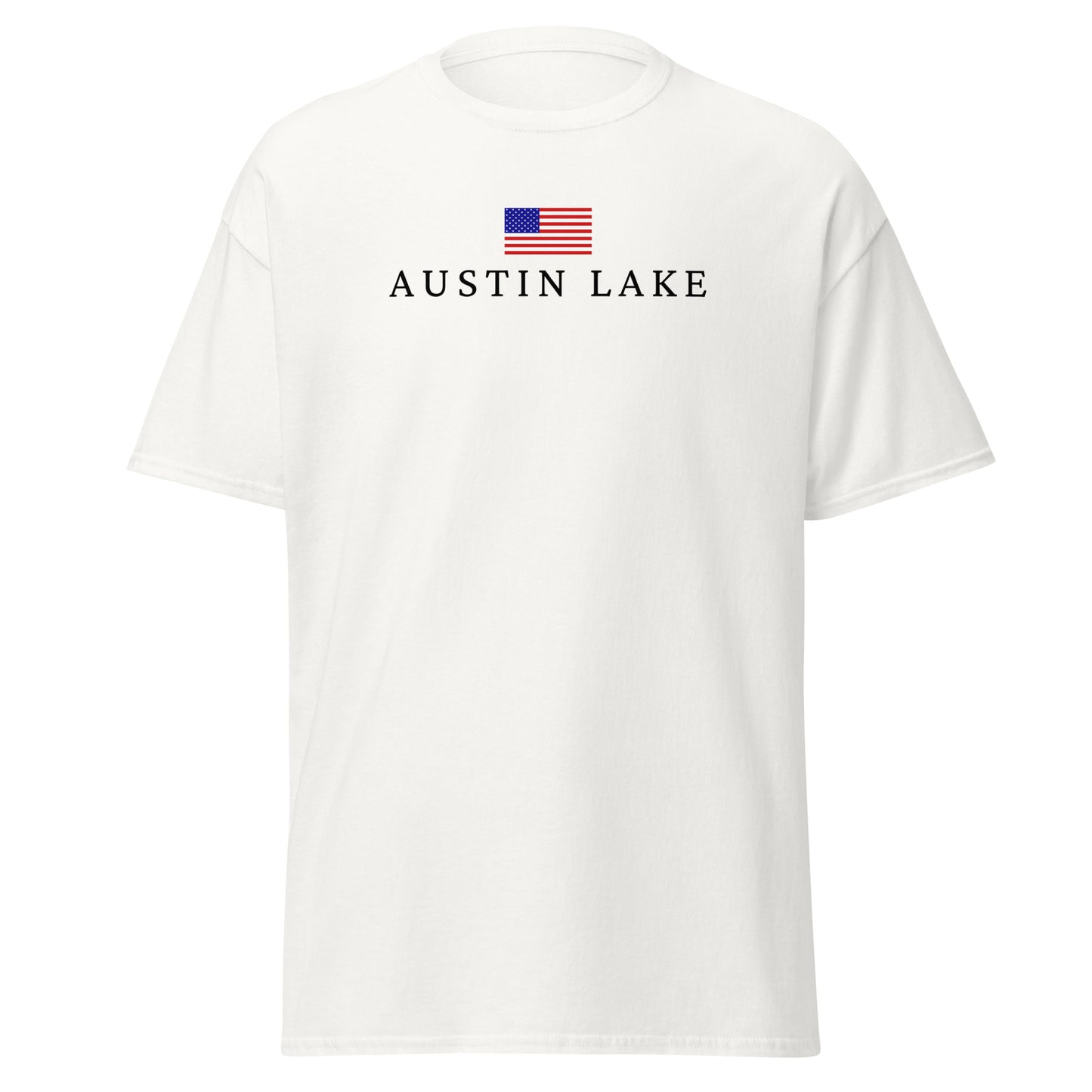 Austin Lake American Flag Tee