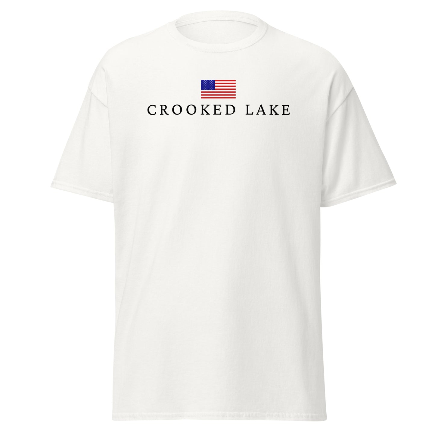 Crooked Lake American Flag Tee