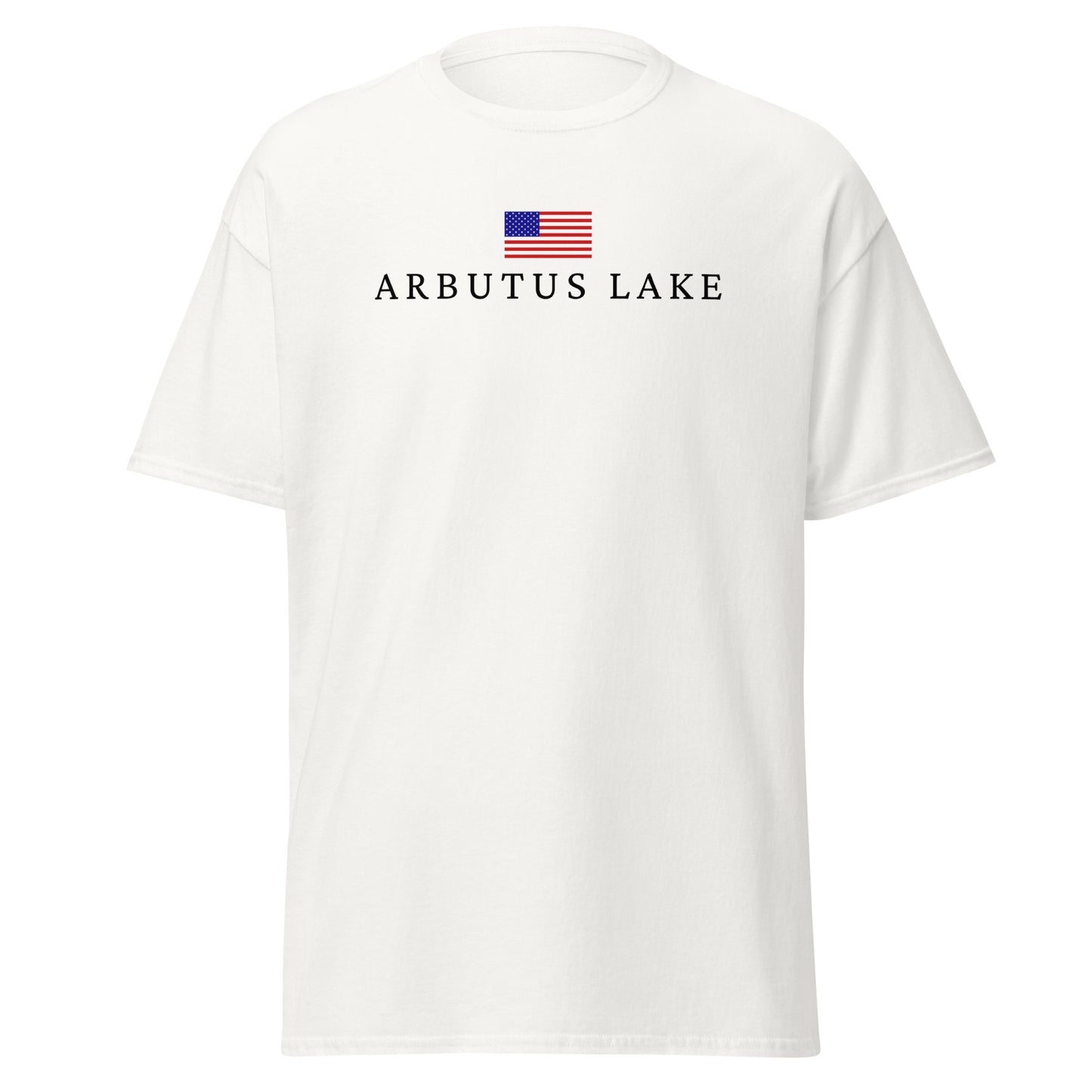 Arbutus Lake American Flag Tee