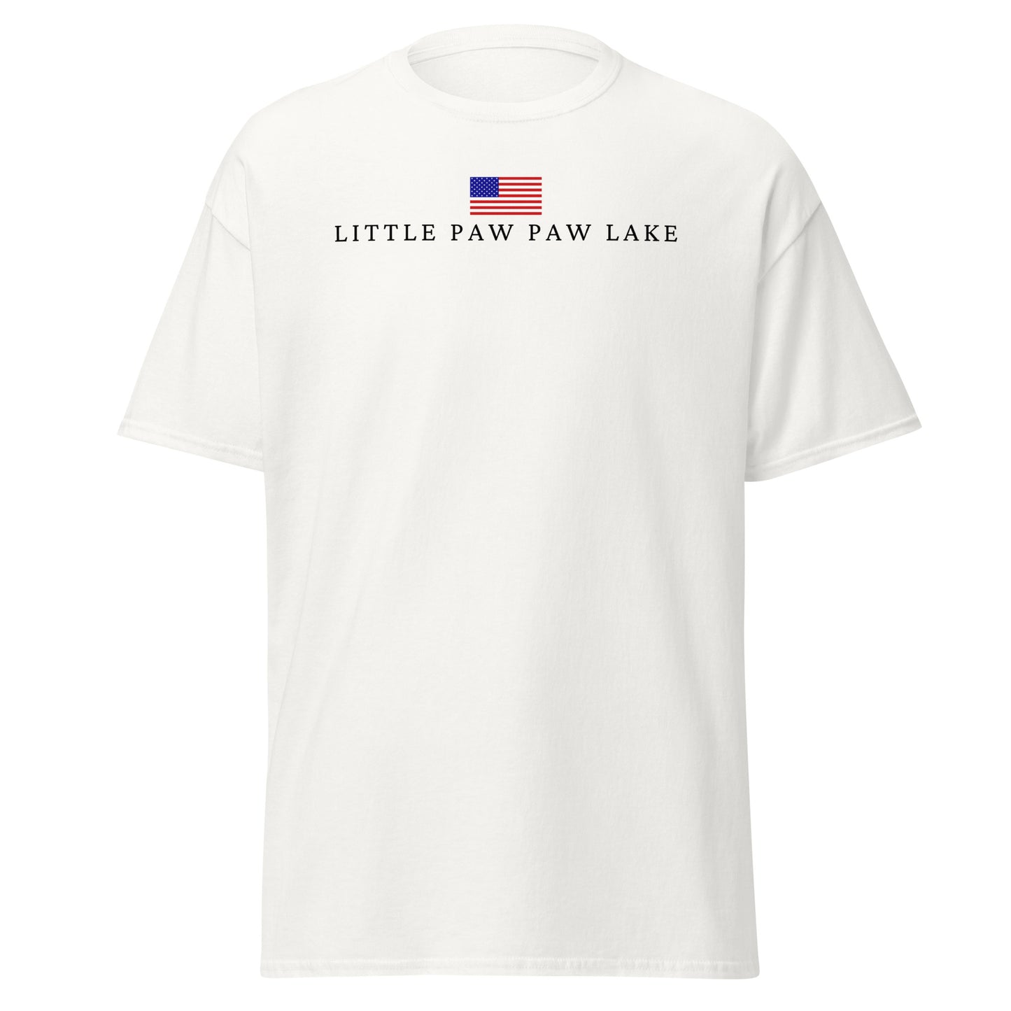 Little Paw Paw Lake American Flag Tee