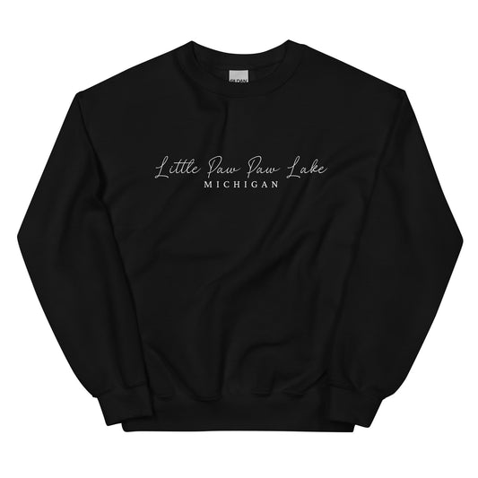 Little Paw Paw Lake Script Sweatshirt