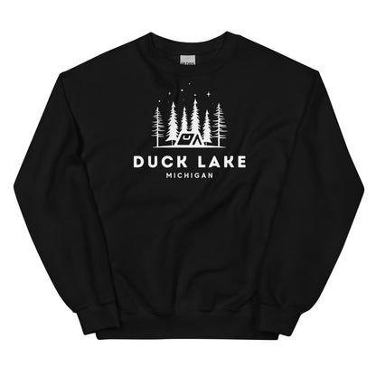 Duck Lake Night Camping Sweatshirt