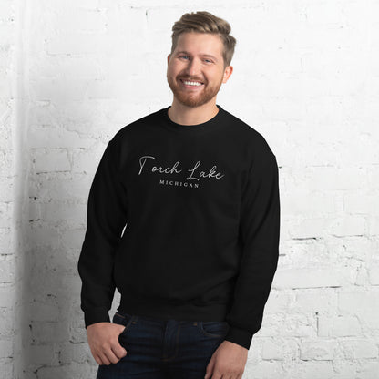 Torch Lake Script Sweatshirt