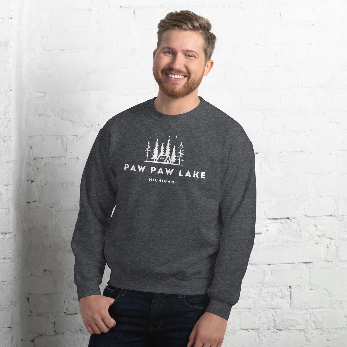 Paw Paw Lake Night Camping Sweatshirt