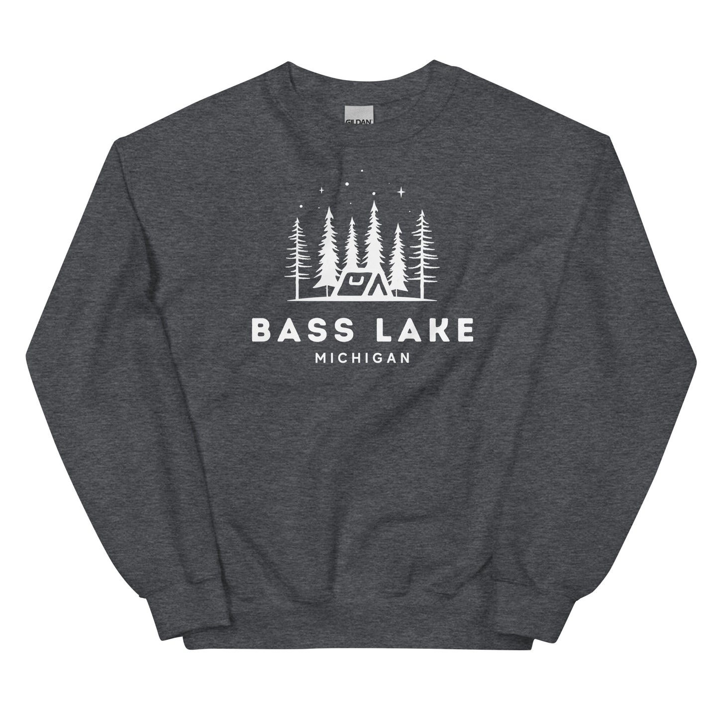 Bass Lake Night Camping Sweatshirt