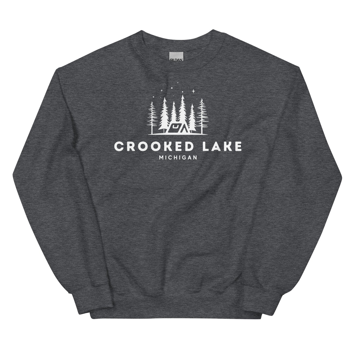 Crooked Lake Night Camping Sweatshirt