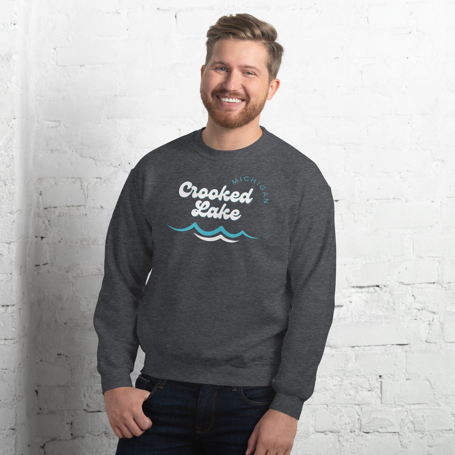 Crooked Lake Waves Sweatshirt