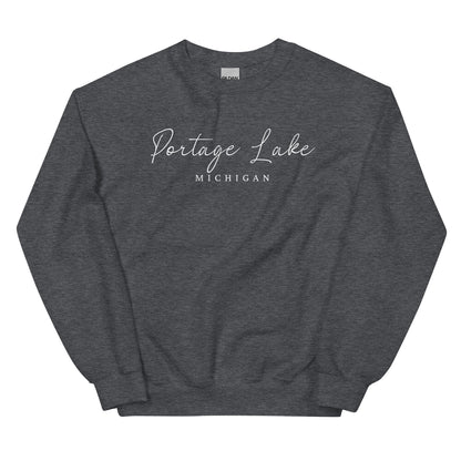 Portage Lake Script Sweatshirt