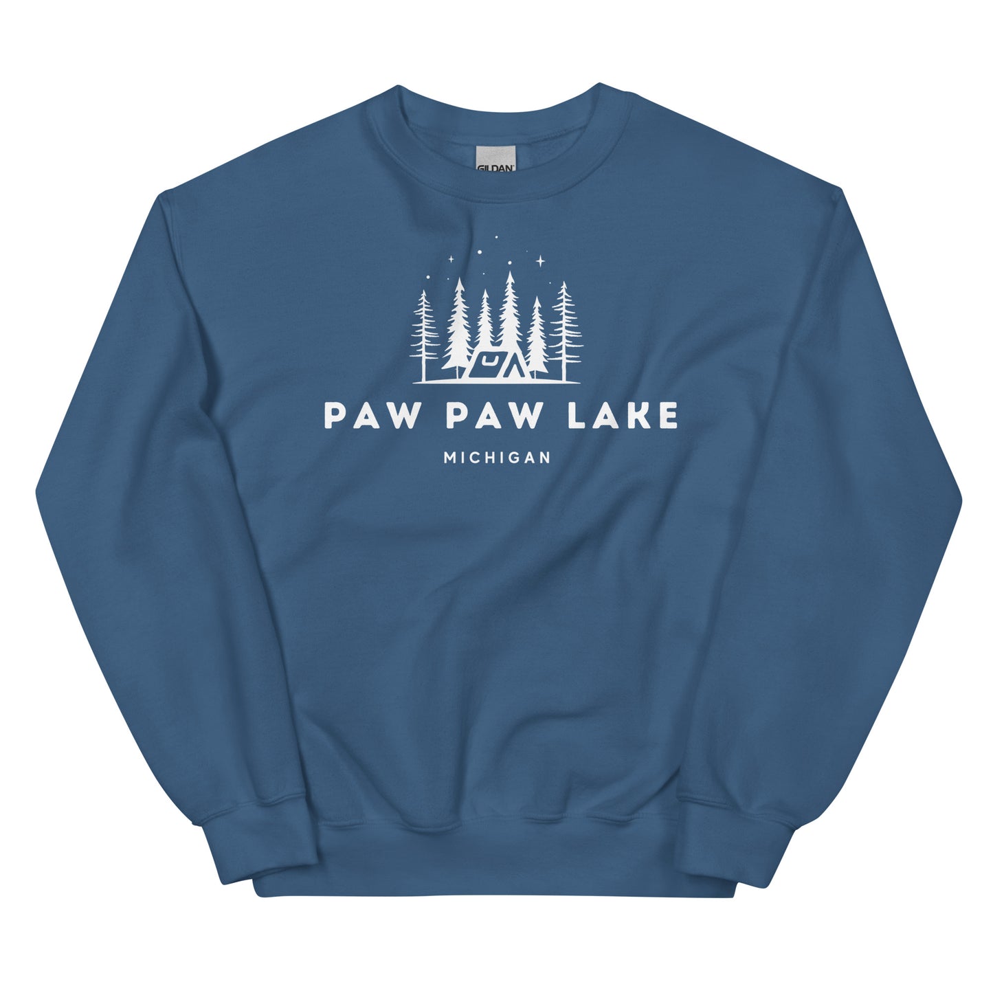 Paw Paw Lake Night Camping Sweatshirt