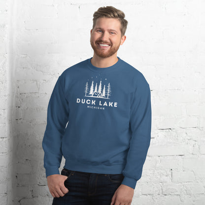 Duck Lake Night Camping Sweatshirt