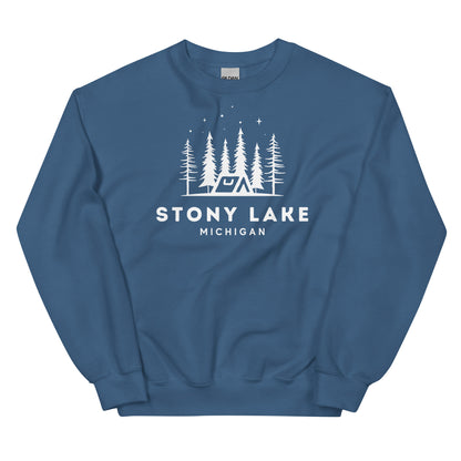 Stony Lake Night Camping Sweatshirt