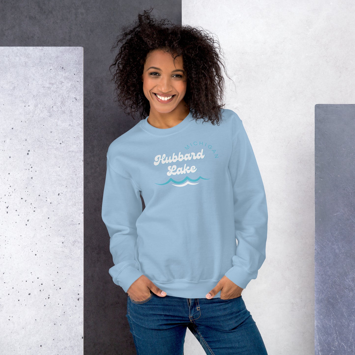 Hubbard Lake Waves Sweatshirt