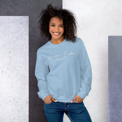 Green Lake Script Sweatshirt