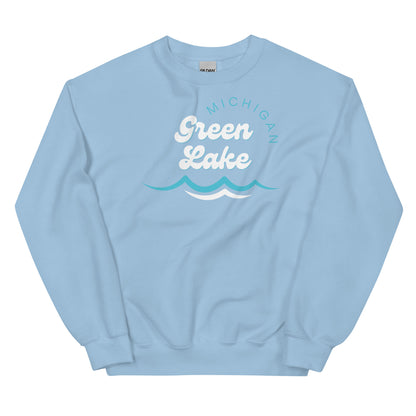 Green Lake Waves Sweatshirt