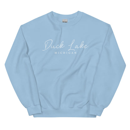 Duck Lake Script Sweatshirt